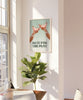 Do It For The Plot Print Sage Green Wall Art