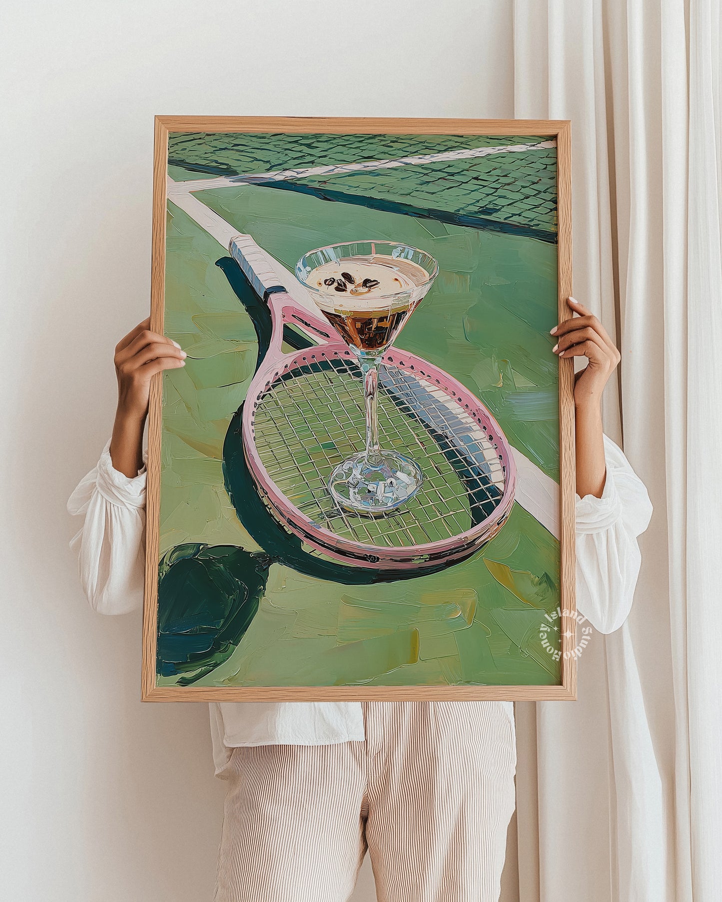 Tennis Espresso Martini Art Print Unframed