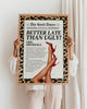 Better Late than Ugly Leopard Wall Art Bathroom Print