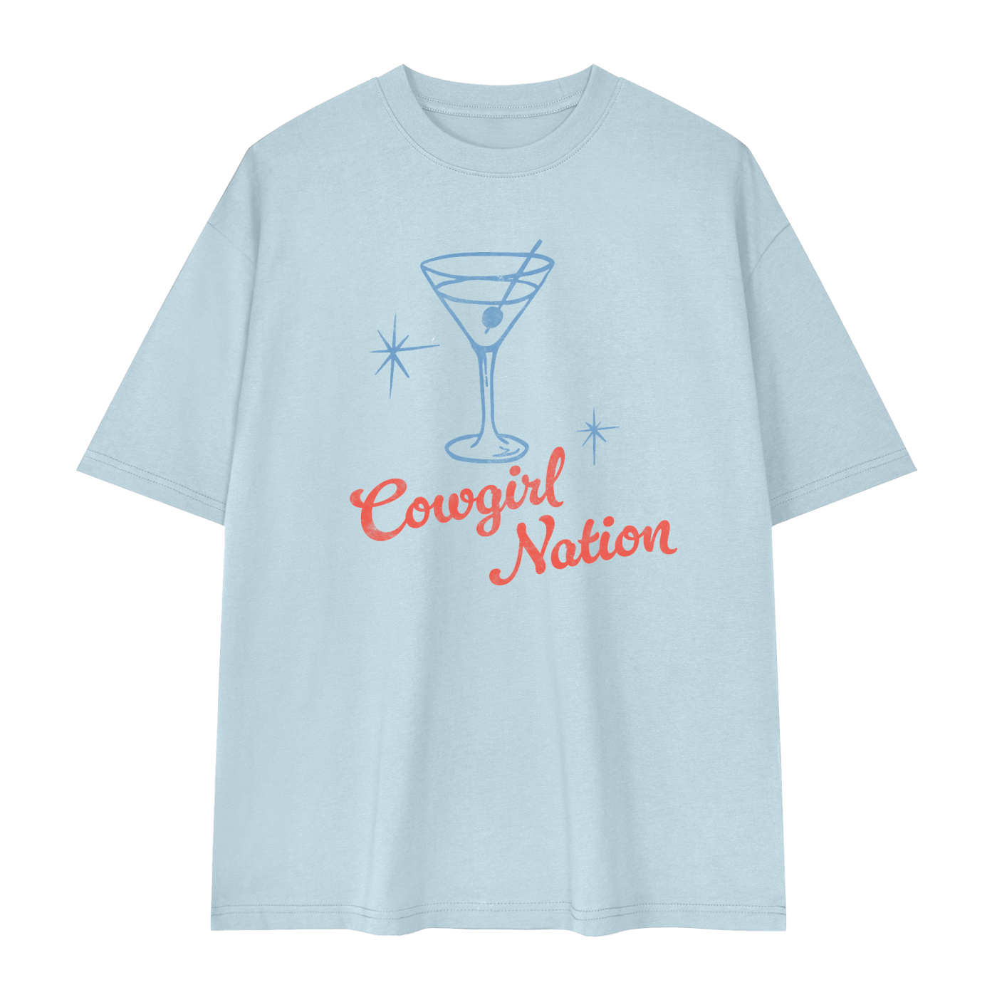Cowgirl Nation Streetwear Oversized Drop Shoulder T-Shirt