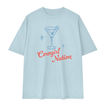 Cowgirl Nation Streetwear Oversized Drop Shoulder T-Shirt