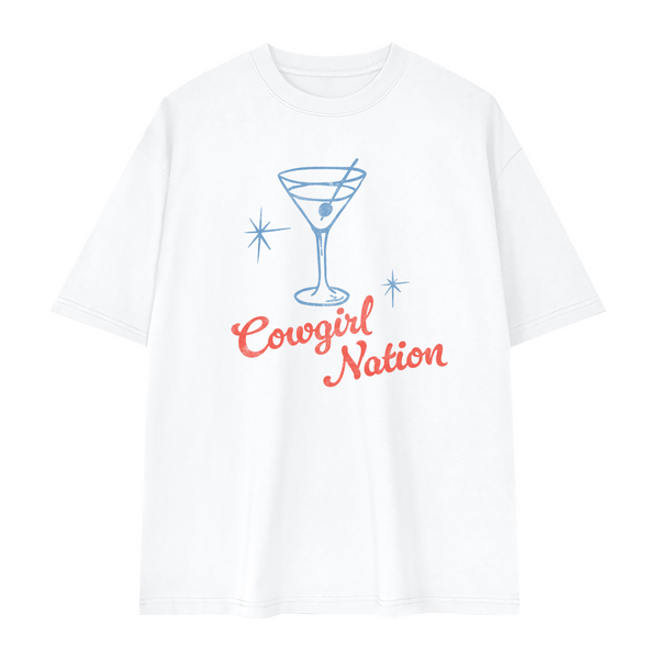 Cowgirl Nation Streetwear Oversized Drop Shoulder T-Shirt