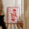 Cowgirl Martini Queen Matte Paper Poster - Pink/Red