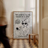 Newspapers Disco Bathroom Matte Paper Poster - Black/White