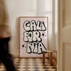 Disco-inspired groovy wall decor with California theme – bold and stylish funky print