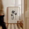 Coastal Cowgirl Palm Trees Poster