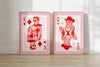 Cowgirl Martini Queen Matte Paper Poster - Pink/Red