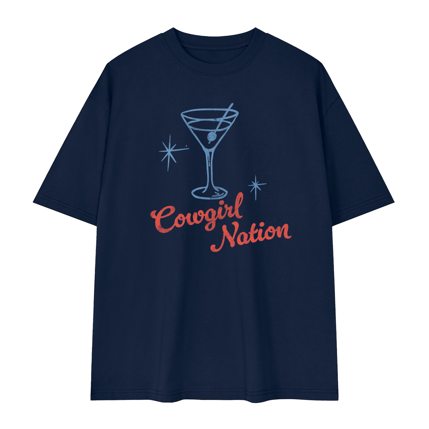 Cowgirl Nation Streetwear Oversized Drop Shoulder T-Shirt