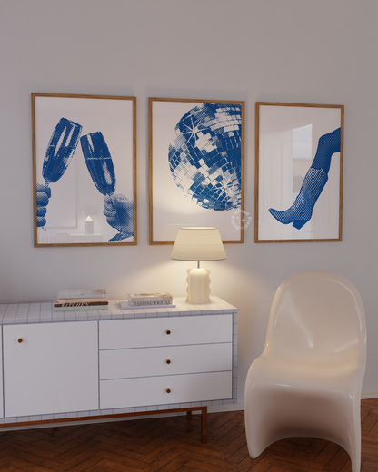 Set of 3 Unspoken Taylor Prints - Navy Blue - Digital