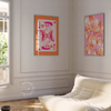 Cowgirl Queen of Hearts Cowgirl Pink/Orange Poster