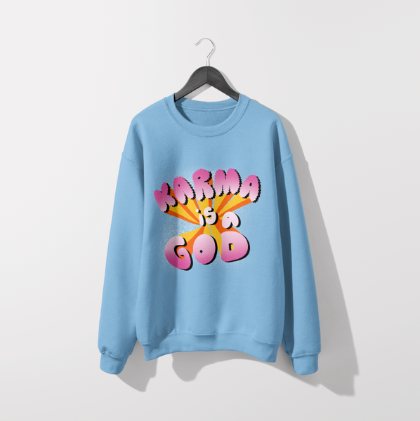 Karma is a God Classic Unisex Crewneck Sweatshirt