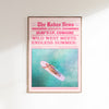 Coastal Cowgirl Wall Art – Pink Retro Newspaper Print with Surf Up Rodeo Vibes