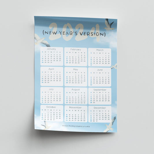 2024 Taylor Calendar (1989) Digital Download