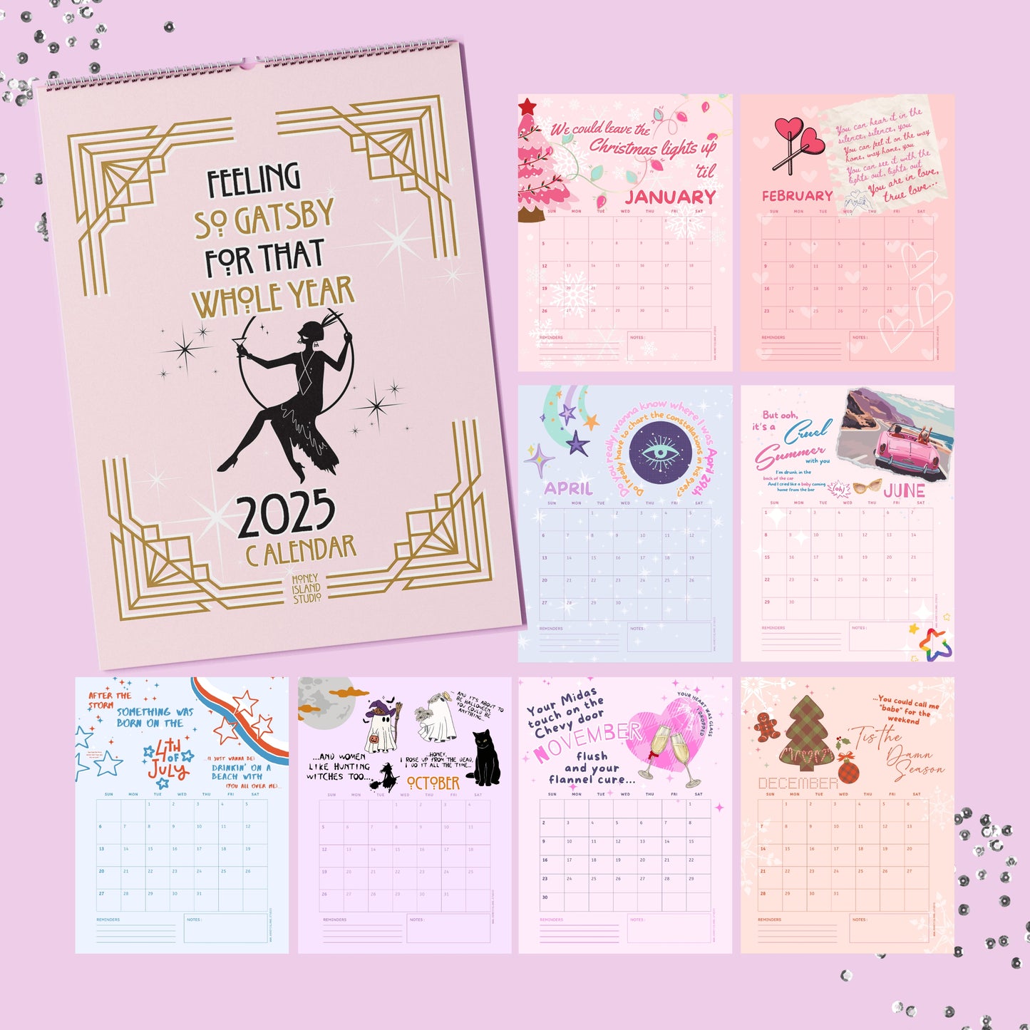 TS 2025 Calendar Daily Planner - Feeling so Gatsby for that whole year!