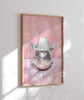 home decor, vintage style, disco ball, retro wall art, western print, cowgirl hat, boho chic, modern farmhouse, unique art, cowgirl decor, country western, painting poster, farm life, unframed art, rustic charm, country vibes, rodeo theme, cowgirl fashion, eclectic design