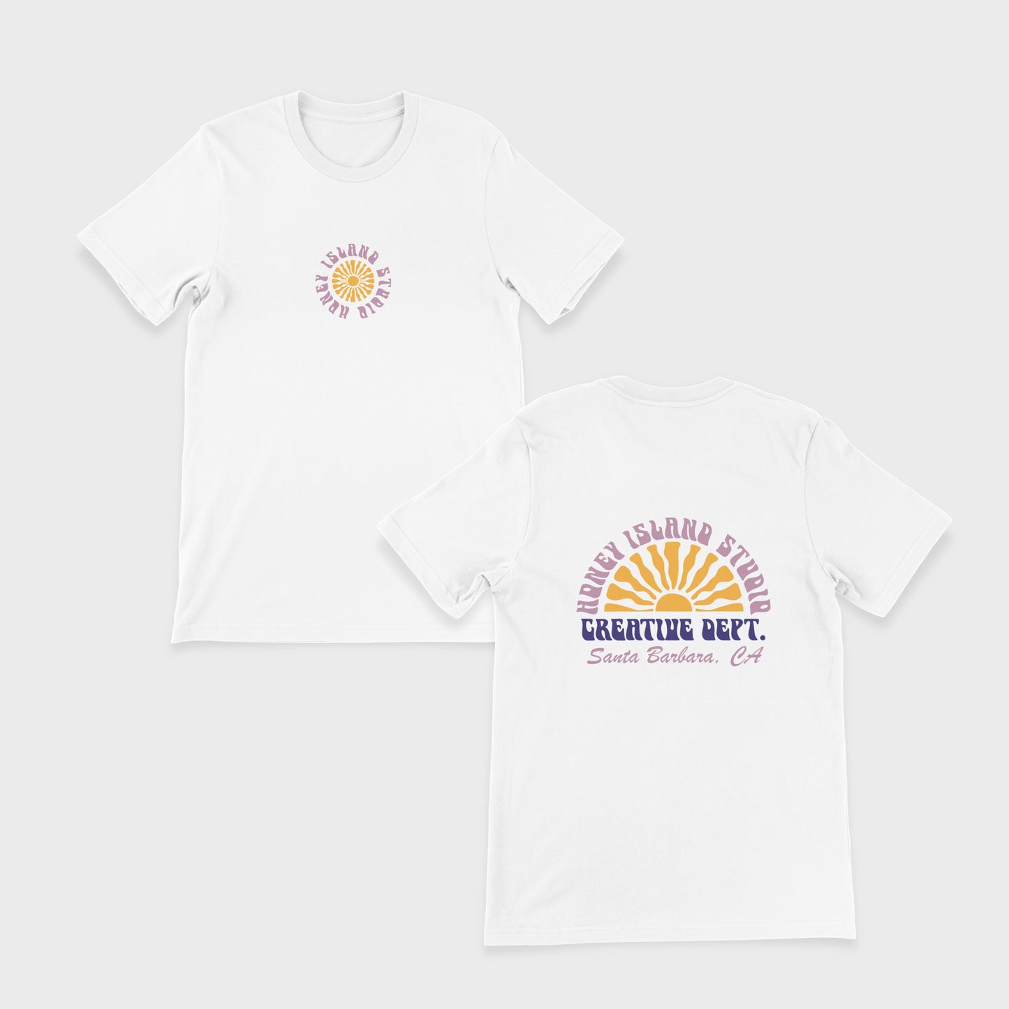 Sunny Time Premium T-shirt - Retro Surf Inspired Honey Island Studio
