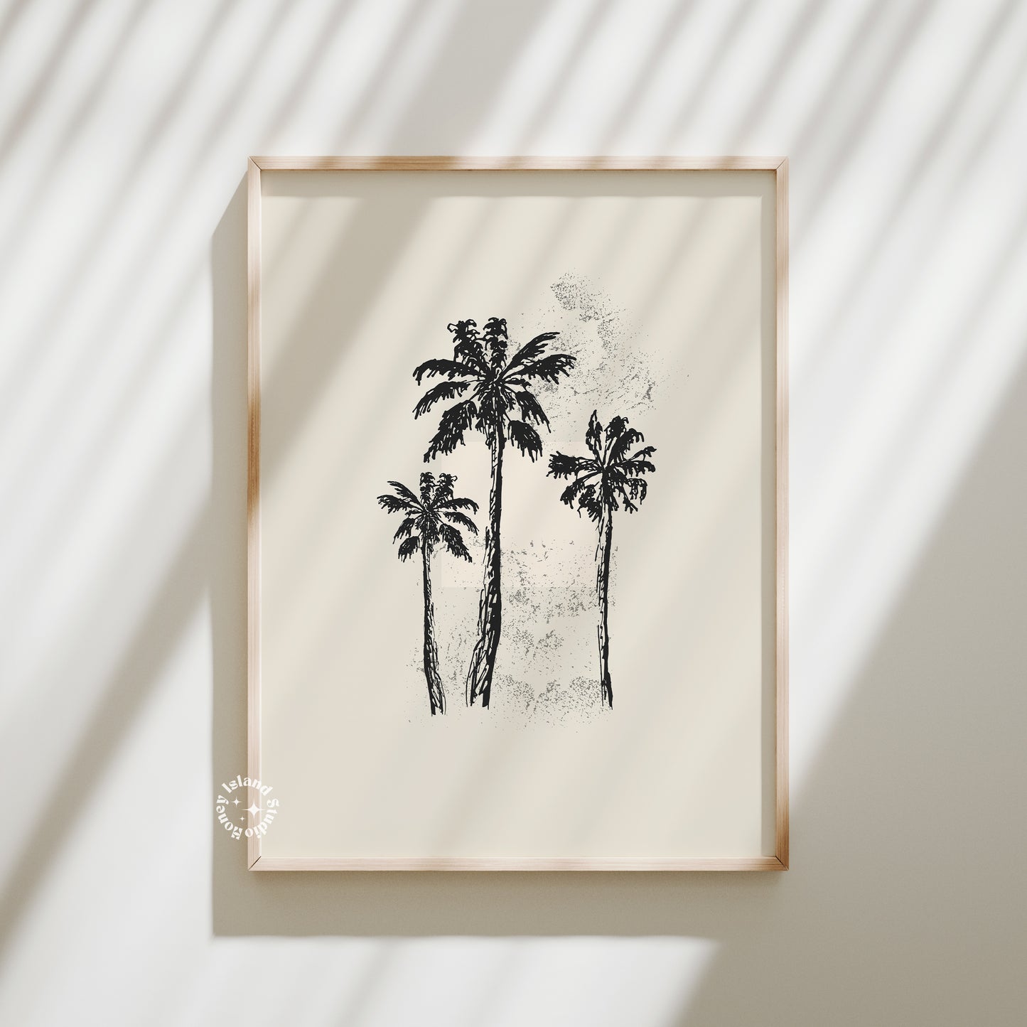 Coastal Cowgirl Palm Trees Poster