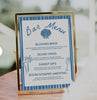 Set the tone for your seaside celebration with this Blue and White Coastal Bar Menu Template, featuring elegant seashells, chic wedding bells, and a breezy nautical vibe. Perfect for beach weddings, summer receptions, or oceanfront events, this editable bar menu blends trend-forward design with timeless coastal charm . Customize the drink list, fonts, and colors effortlessly using Canva's intuitive tools — no design experience needed!

Whether you're planning a destination wedding, a coastal bridal shower, 