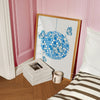 Disco butterfly poster - Blue