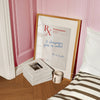 Champagne RX Prescription Parody Poster