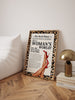 Trendy Leopard Wall Art &nbsp;Woman's World Feminist Print Leopard Red Aesthetic Poster
