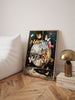Retro Disco Ball Butterflies Painting Wall art Print