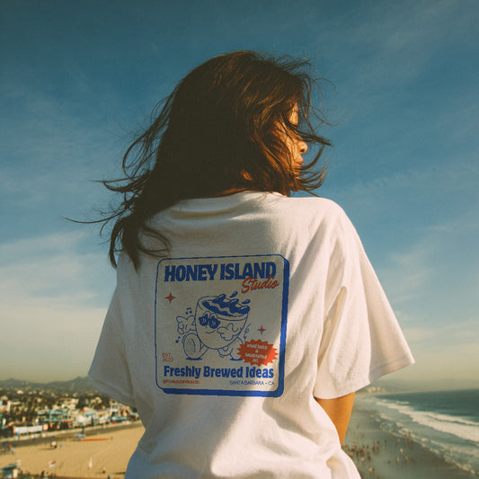 Retro Coffee Brewery T-shirt – Freshly Brewed Ideas - Honey Island Studio