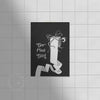 Go Piss Girl Coquette Bathroom Print - Black
