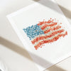 Floral American Flag - Giclée Fine Art Print