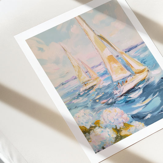 Sailboats - Giclée Fine Art Print