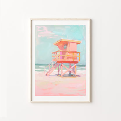 Lifeguard Tower - Giclée Fine Art Print