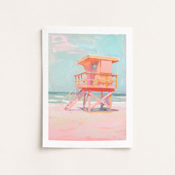 Lifeguard Tower - Giclée Fine Art Print