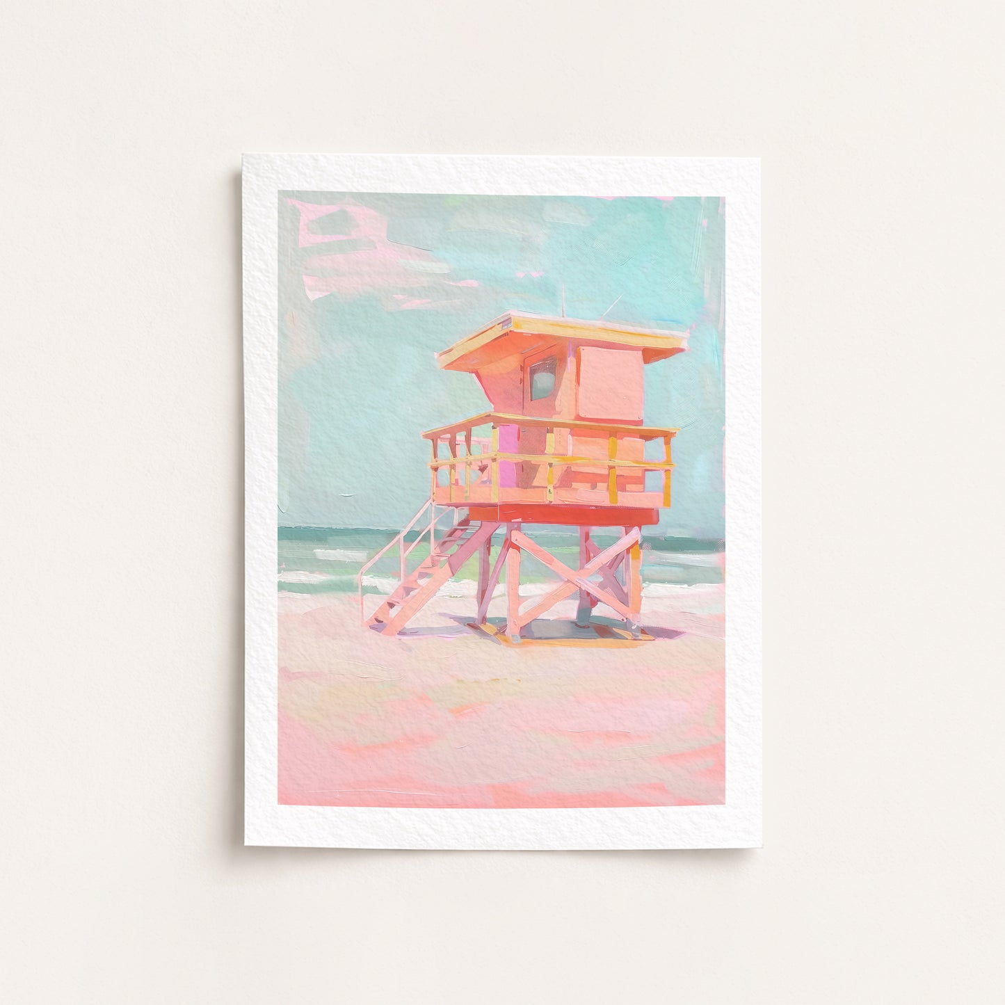 Lifeguard Tower - Giclée Fine Art Print