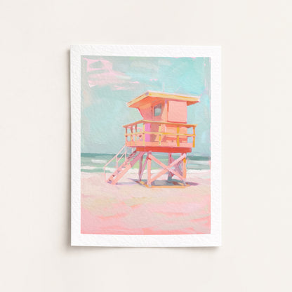 Lifeguard Tower - Giclée Fine Art Print