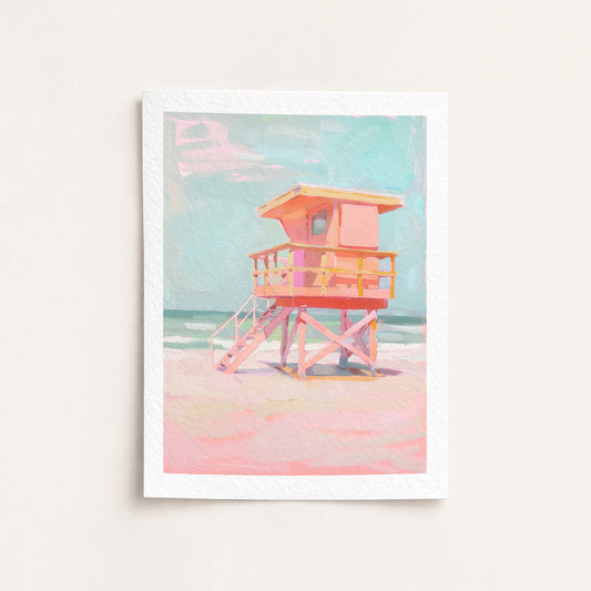 Lifeguard Tower - Giclée Fine Art Print