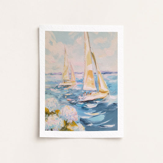 Sailboats - Giclée Fine Art Print