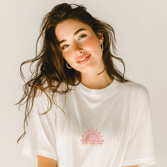 Greetings From Santa Barbara Premium T-shirt - Honey Island Studio