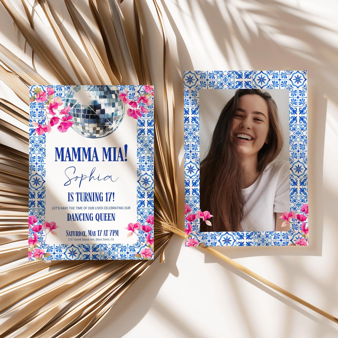 Mamma Mia Birthday Invite (Canva Template)