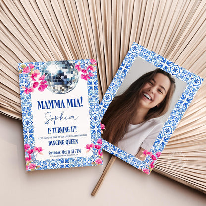 Mamma Mia Birthday Invite (Canva Template)