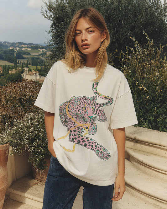 Leopard Tee Unisex Pure Cotton T-Shirt