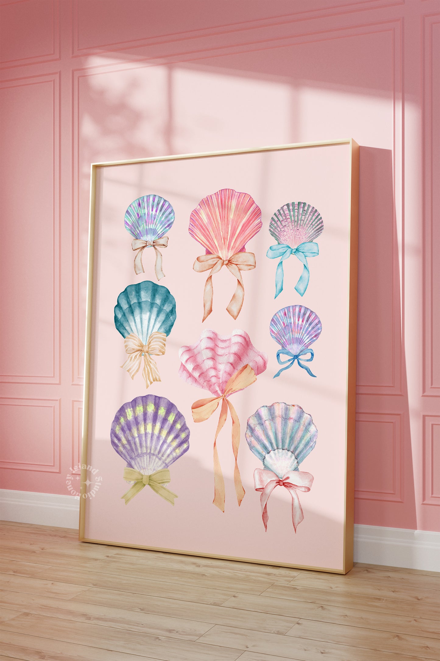Elevate your space with a gentle wave of coastal elegance. Our Coquette Seashell Print Poster features a delicate pink design that effortlessly blends into any beach house, feminine dorm, or chic apartment decor. Perfect for lovers of the coastal coquette aesthetic, seashells, and soft ocean vibes.