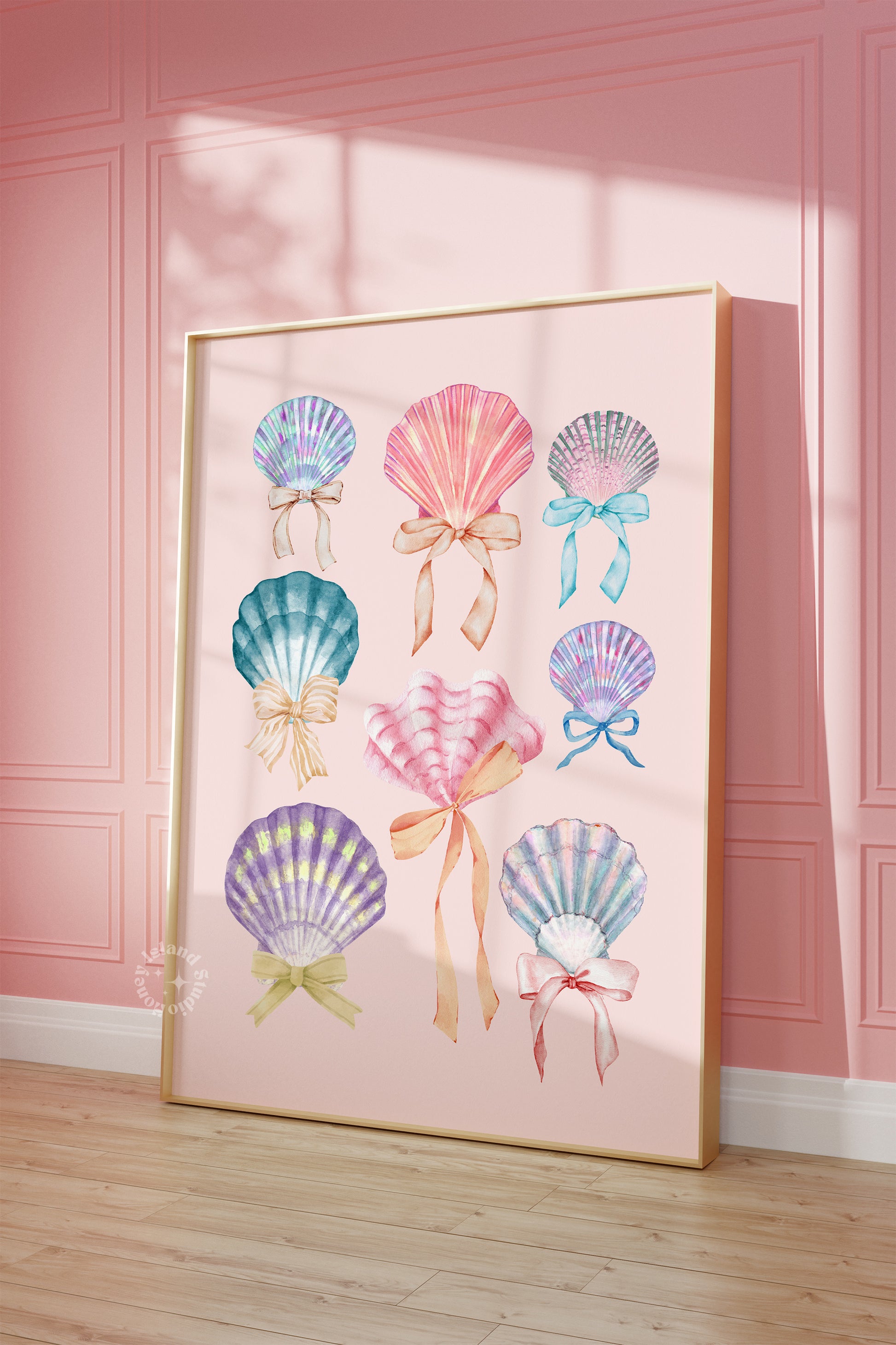 Elevate your space with a gentle wave of coastal elegance. Our Coquette Seashell Print Poster features a delicate pink design that effortlessly blends into any beach house, feminine dorm, or chic apartment decor. Perfect for lovers of the coastal coquette aesthetic, seashells, and soft ocean vibes.