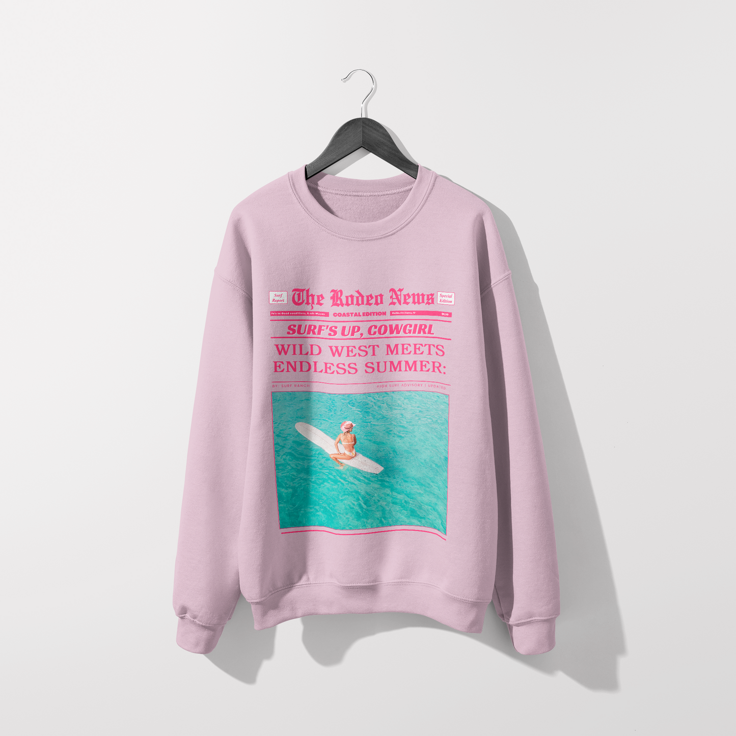 Rodeo News - Surf's Up Cowgirl Sweatshirt