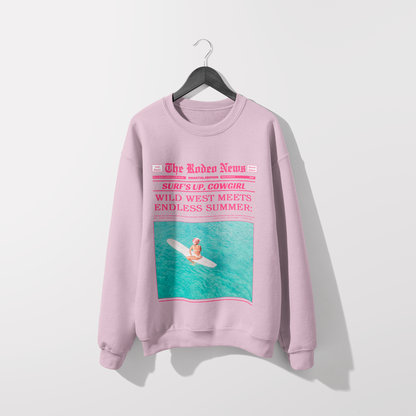 Rodeo News - Surf's Up Cowgirl Sweatshirt