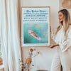 Surfs up cowgirl Coastal Cowgirl Retro newspapers Print  wild west meets endless summer coastal edition