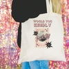 Would You Kindly Fuck Off Disco Classic Tote Bag, 100% Cotton Shopping Bag