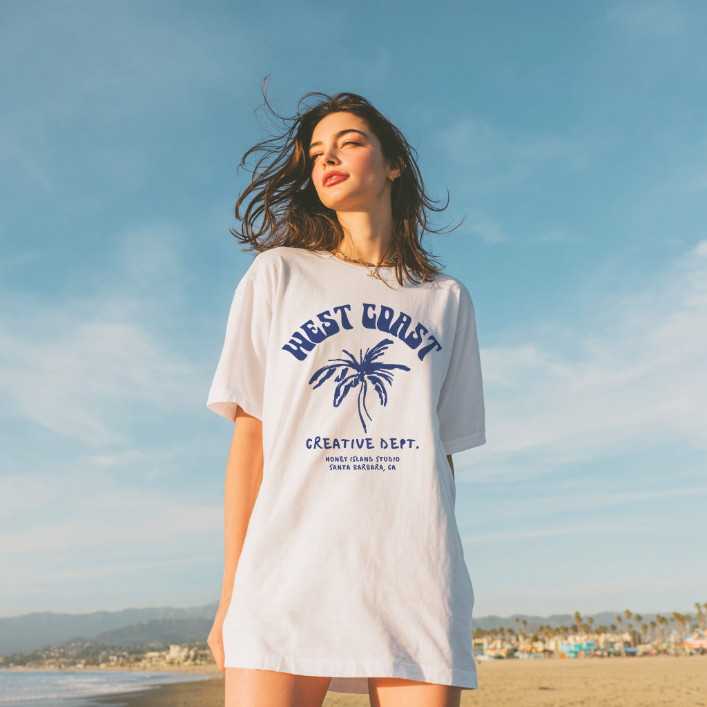West Coast Palm Premium T-shirt - Honey Island Studio